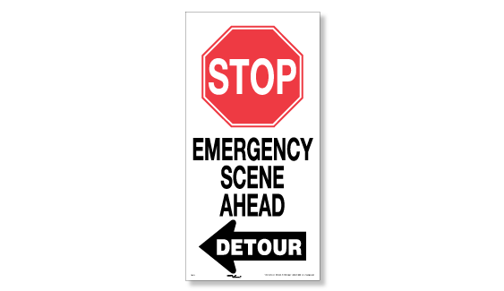 ON TOW Sign Vehicle Grade Magnetic Reflective 
