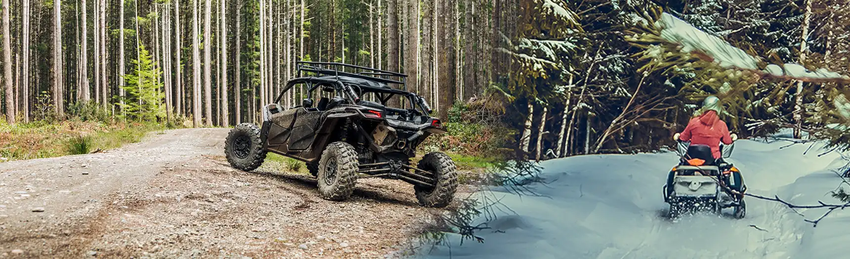 Snowmobile and ATV trails